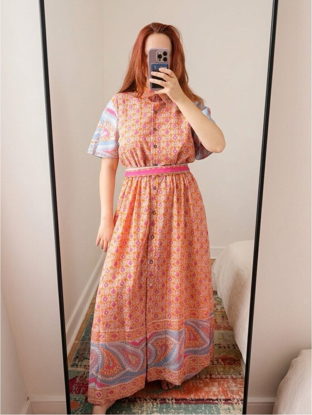 Gretchen Scott Colorblock Panache Maxi Dress, Size S